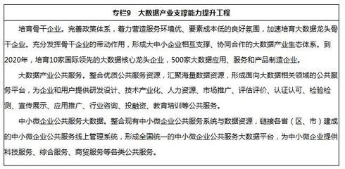 大数据赋能金融知识流程外包新发展——《促进大数据发展行动纲要》的落地深思